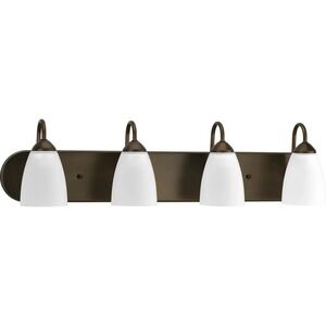 Progress Lighting - Gather Four-Light Etched Glass Bath Vanity Light P2709-20